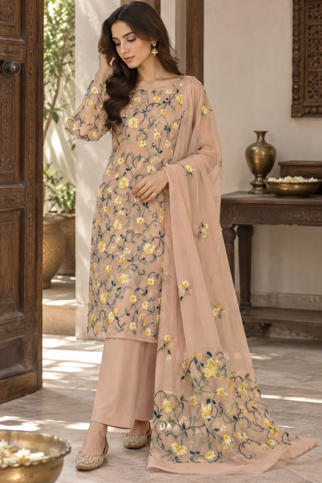 Unstitched | 2-Piece (Shirt & Dupatta)