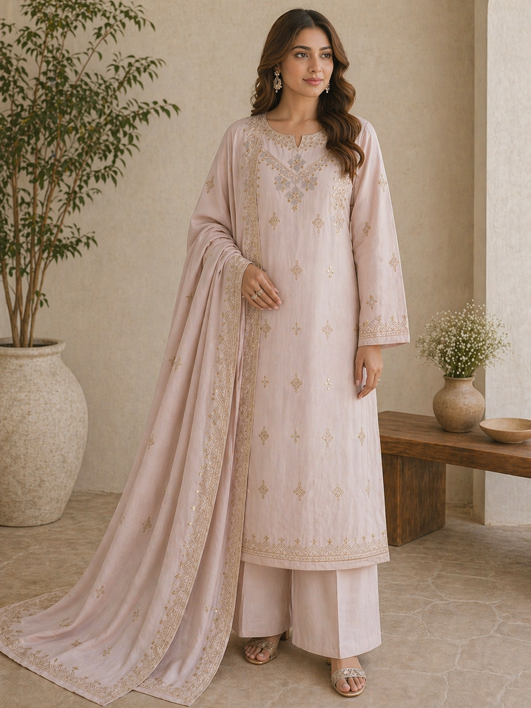 Unstitched Lawn | 3-Piece