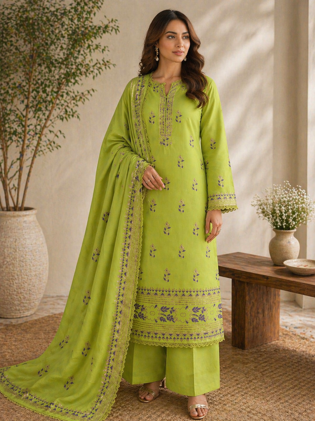 Unstitched Lawn | 3-Piece