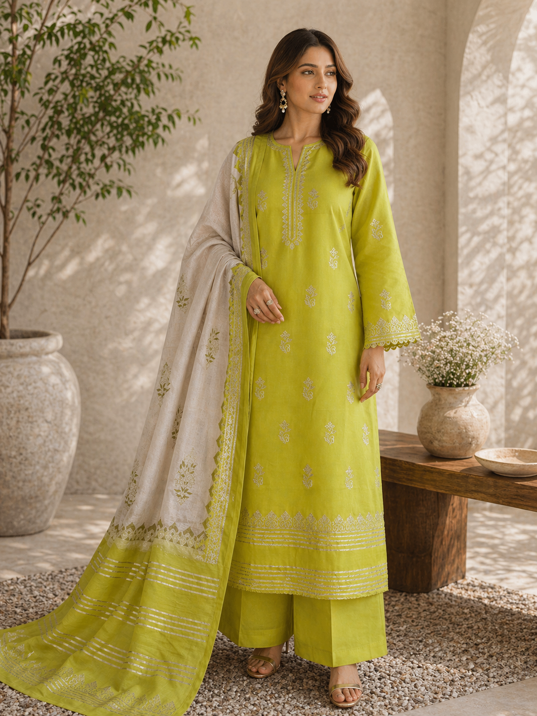 Unstitched Lawn | 3-Piece