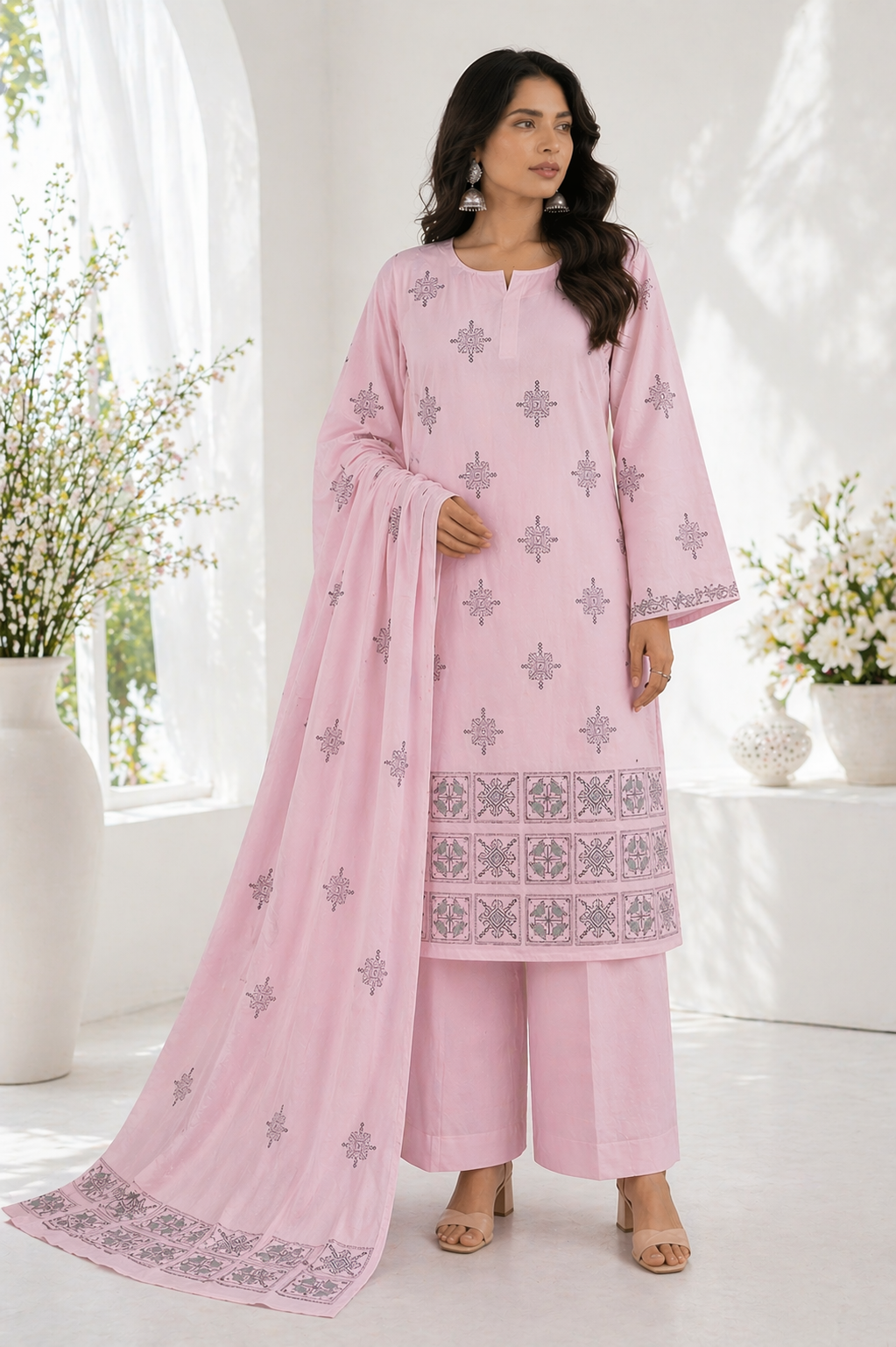 Unstitched Lawn | 3-Piece