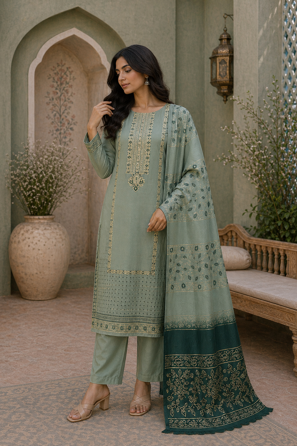 Unstitched Lawn | 3-Piece