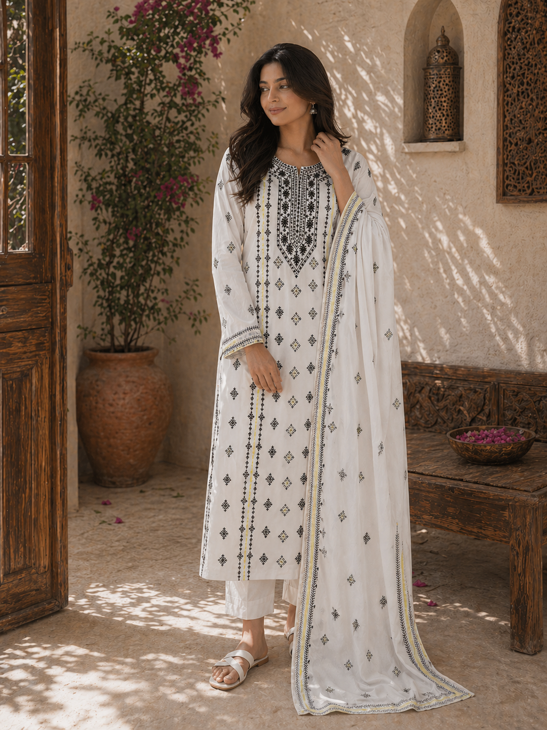 Unstitched Lawn | 2-Piece (Shirt & Dupatta)