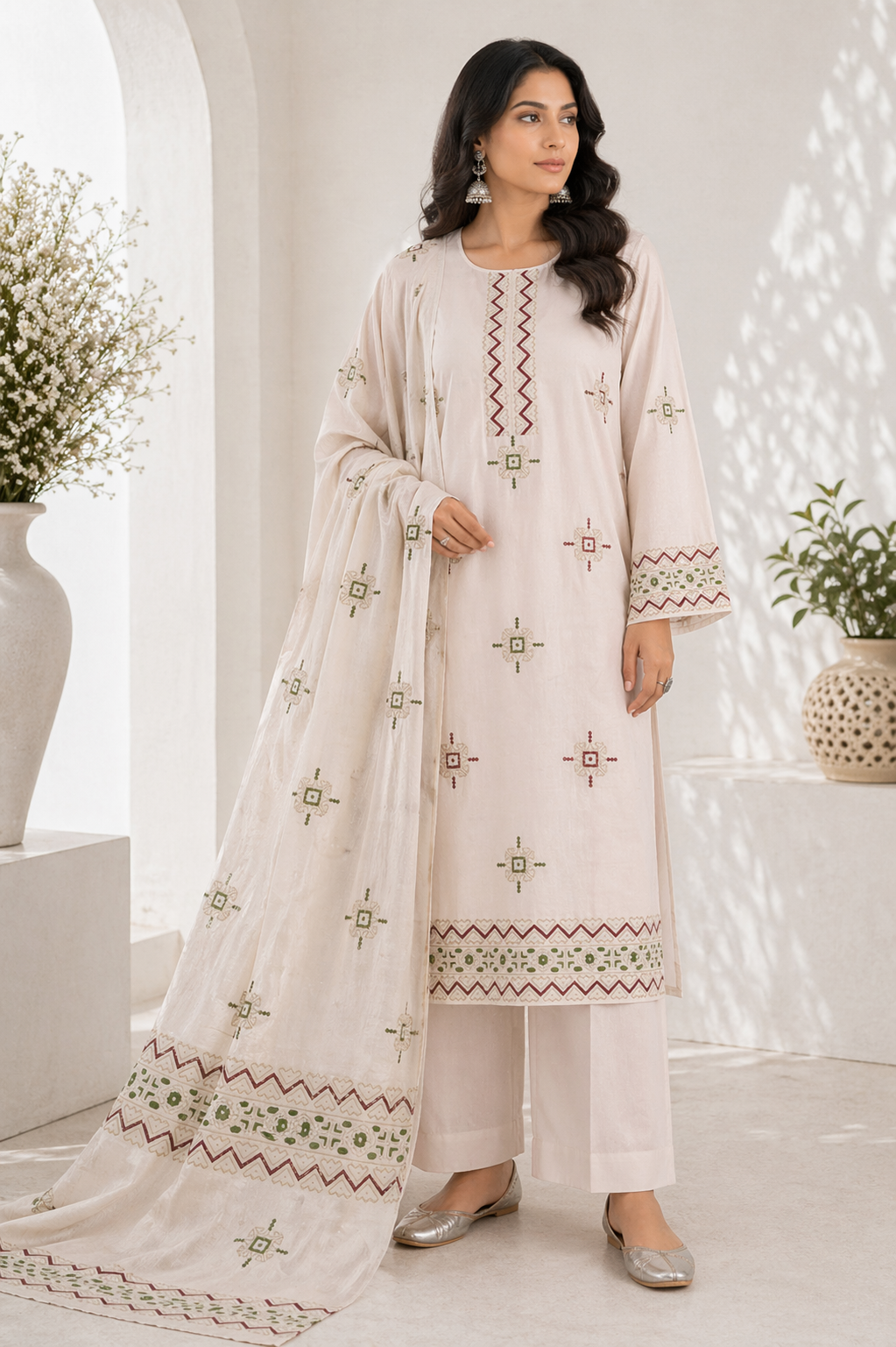 Unstitched Lawn | 3-Piece