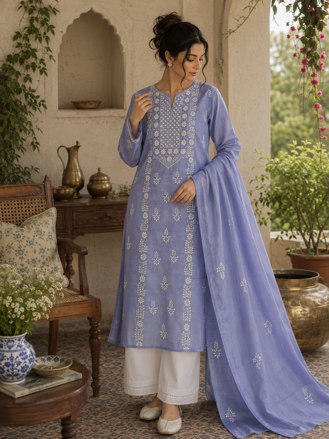 Unstitched | 2-Piece (Shirt & Dupatta)