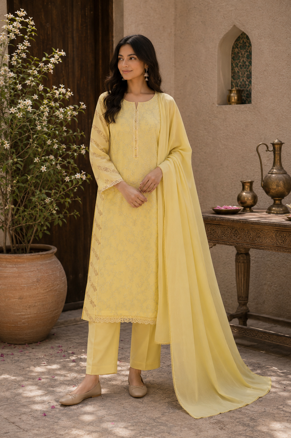 Unstitched Lawn | 3-Piece