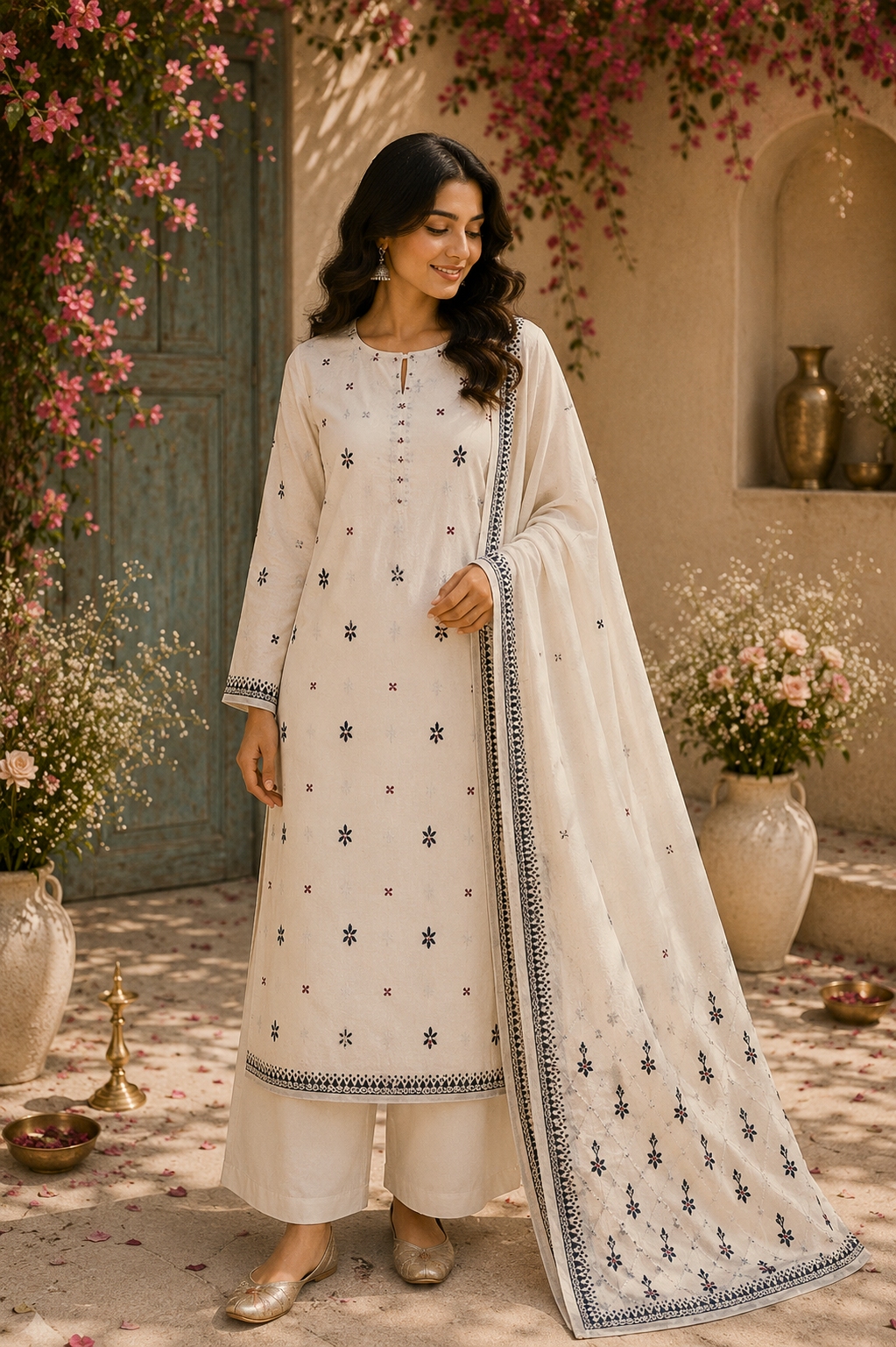 Unstitched Lawn | 3-Piece
