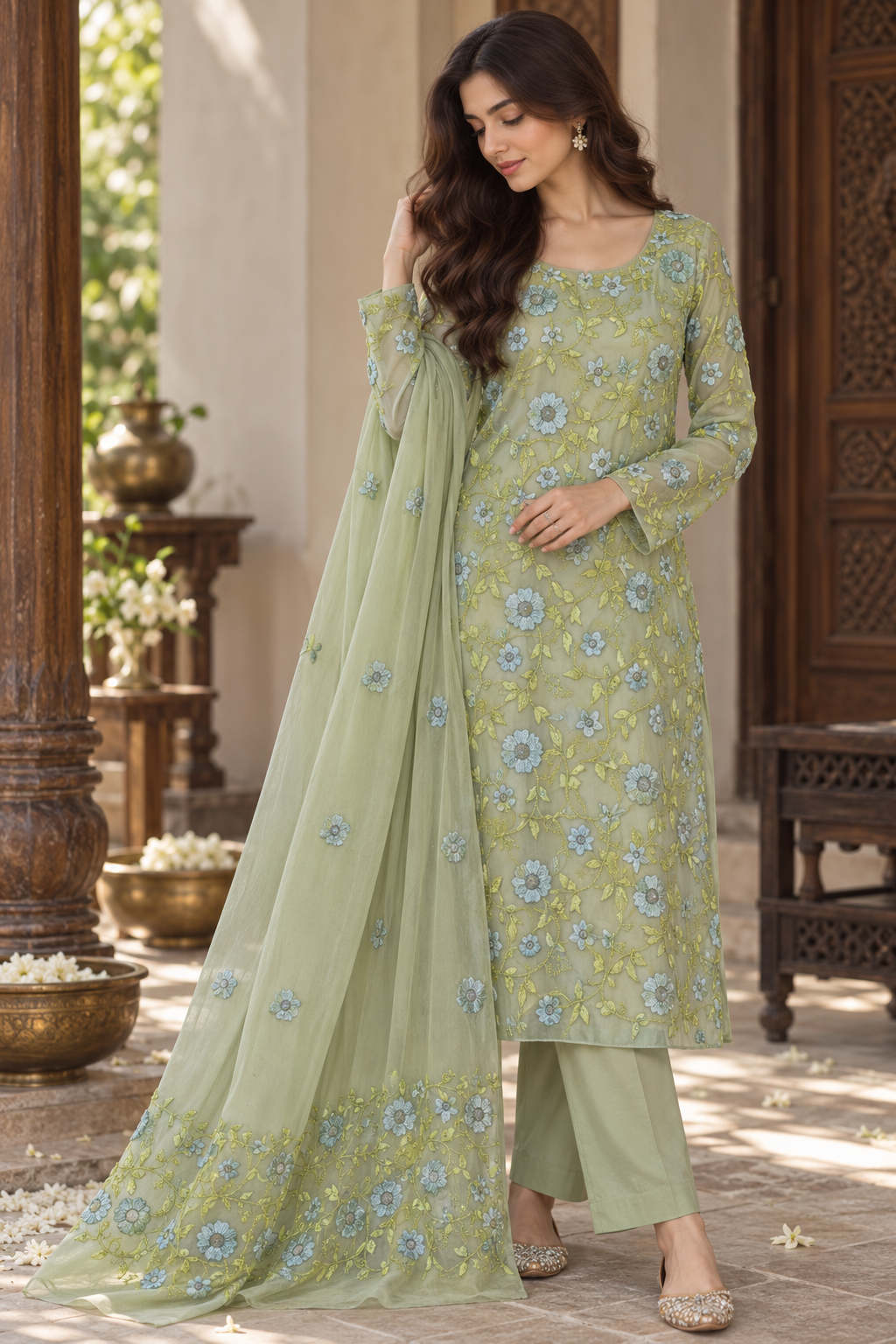 Unstitched | 2-Piece (Shirt & Dupatta)