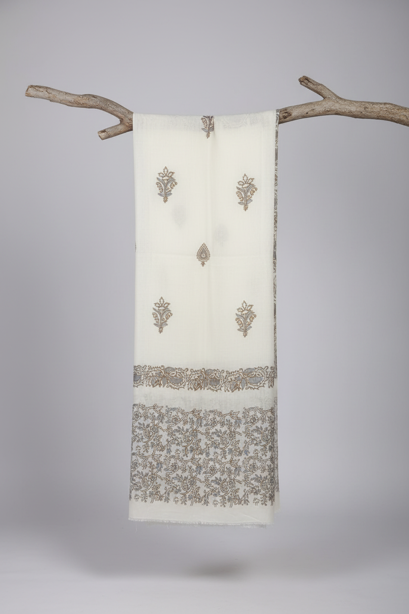 Block Printed Shawl