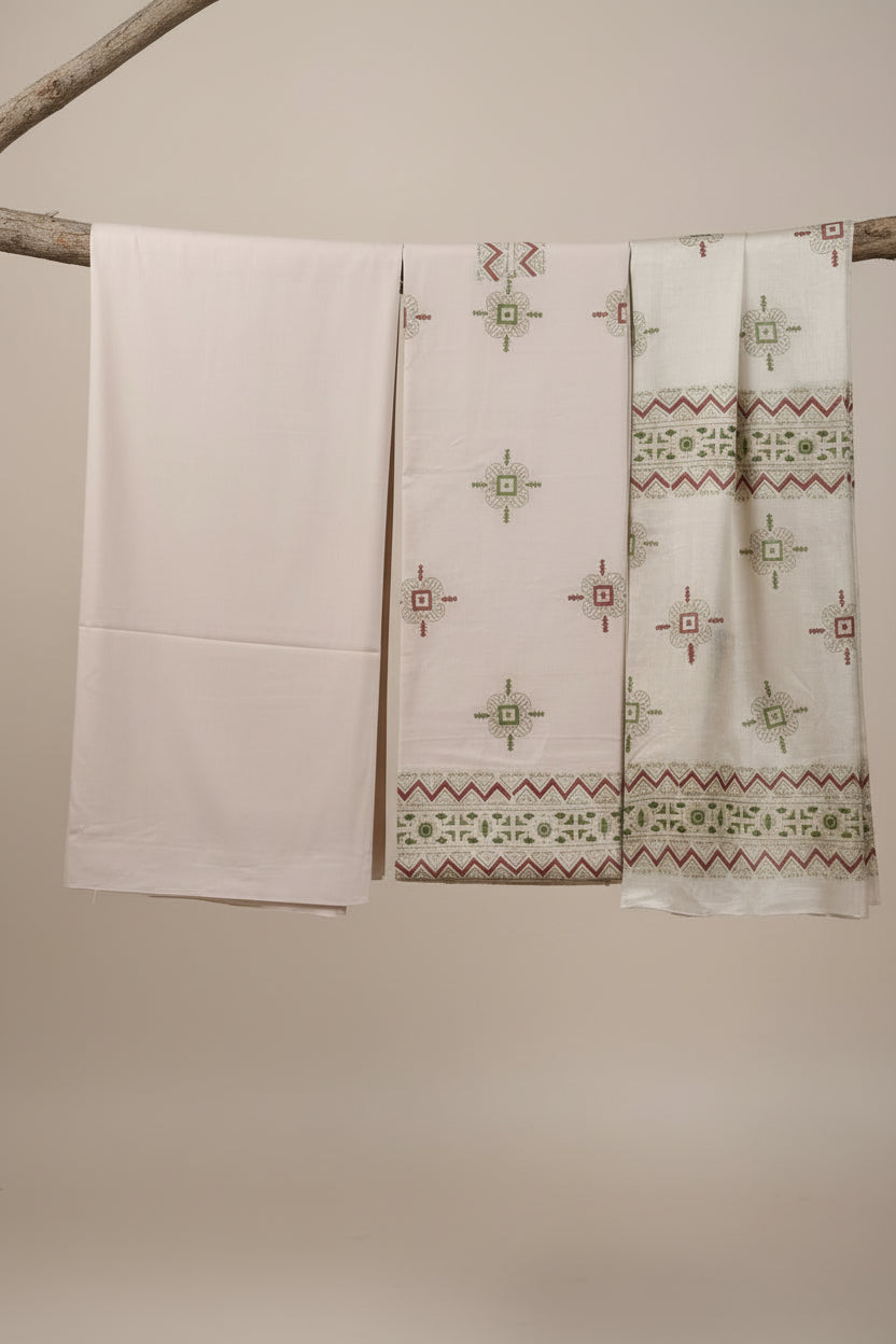 Unstitched Lawn | 3-Piece