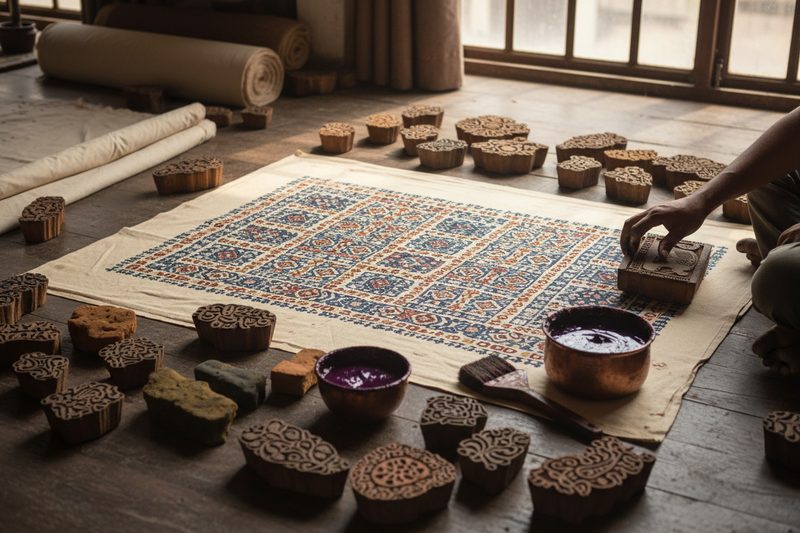 blockprinting ethnic inks