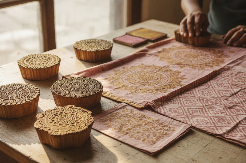 show printing blocks and make it realistic 